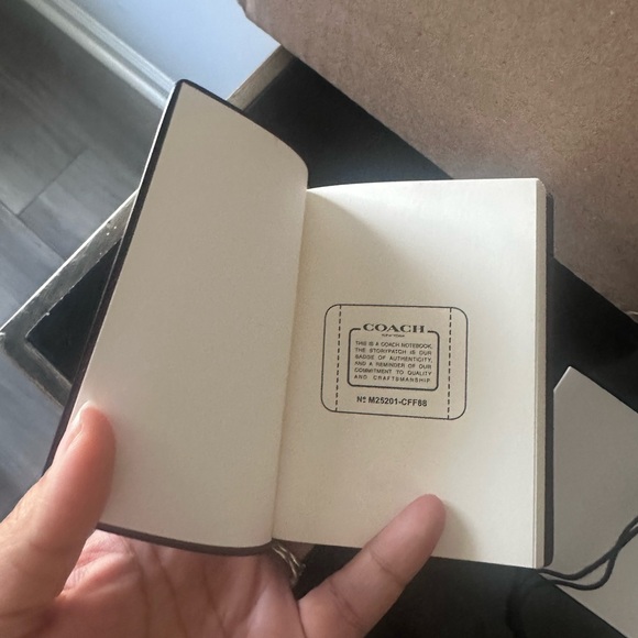 Coach Brown Book Keychain Bag Charm - Picture 3 of 4